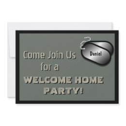 Military Party Welcome Home Celebration invitation