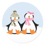 Military Penguin Couple Sticker