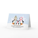 Military Penguin Family Christmas Cards