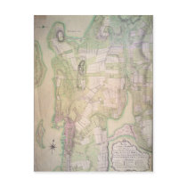 Military plan of Newport, 1777 Postcard
