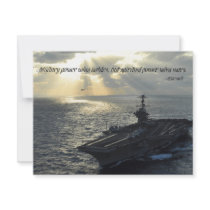 Military power wins battles, but spiritual power invitations