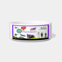 Military Proud to Serve Cat Bowl