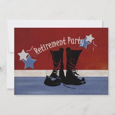 Military Retirement Party Announcements