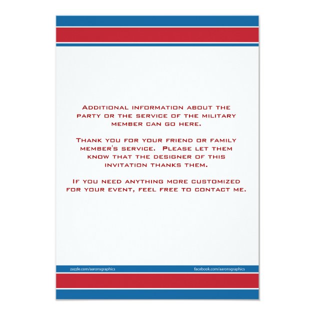 Military Retirement Party Invitation