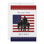 Military Retirement Party Personalized Invitation