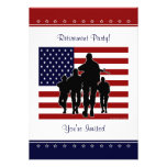 Military Retirement Party Personalized Invitation