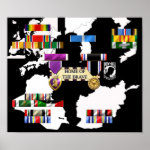 Military Ribbons Print