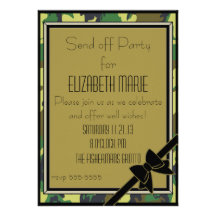Military Send Off Party Announcement
