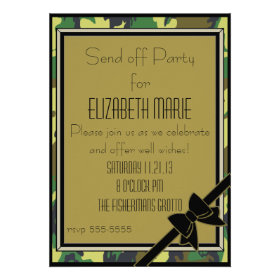 Military Send Off Party Announcement