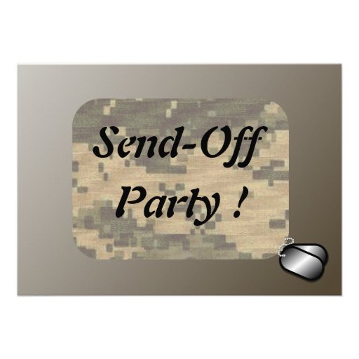 Military Send Off Party Announcements