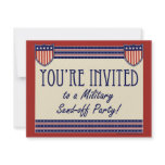 Military Send-off Party Invitations
