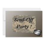 Military Send Off Party - Revised Personalized Invitation