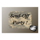 Military Send Off Party - Revised Personalized Invitation