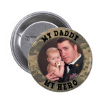 Military Soldier: My Daddy My Hero Photo Frame buttons