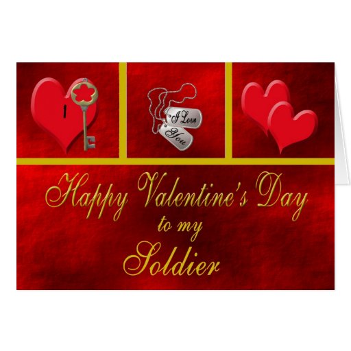 Military Soldier Valentine Card | Zazzle