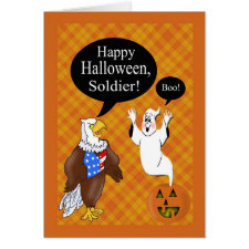 Military Soldier's Halloween Card