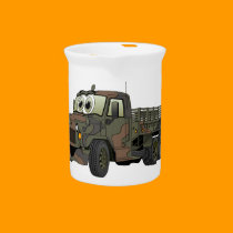 Military Stake Truck Cartoon pitchers
