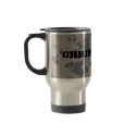 Military style background, personalize mug