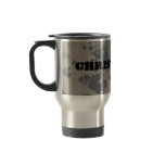 Military style background, personalize coffee mug