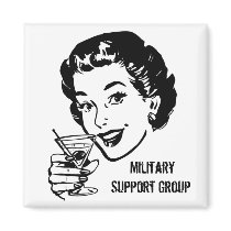 Military support group, martini, cheers, toast magnets by pattiblueeyes Military support group, martini, cheers, toast magnets