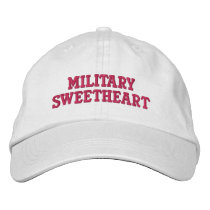 Military Sweetheart embroidered hats by cowboyannie Military Sweetheart embroidered hats