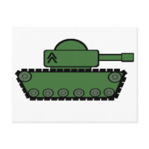 Military Tank Postcard