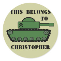 Military Tank Sticker