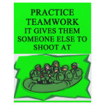 military teamwork joke flyers