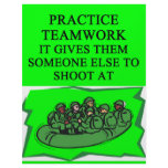 military teamwork joke letterhead design