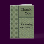 Military Thank You Card