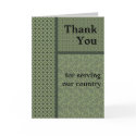 Military Thank You Card