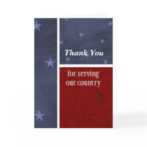 Military Thank You Card