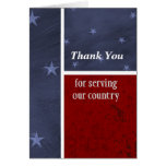Military Thank You Card