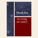 Military Thank You Card cards