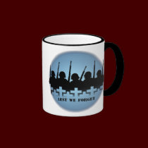 Military Tribute Cup Mug War Peace Lest we Forget mugs