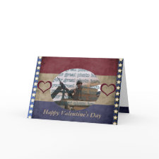 Military Valentine Photo Frame Card