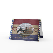 Military Valentine Photo Frame Card by cowboyannie Military Valentine Photo Frame Card