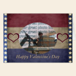 Military Valentine Photo Frame Card cards