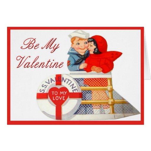 Military Vintage Navy Valentine Card Zazzle