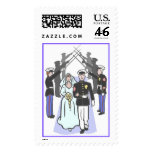 Military Wedding (1a) Postage Stamp