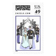 Military Wedding (1a) Postage Stamps 