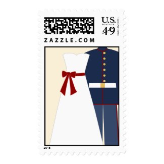 Military Wedding Custom Postage