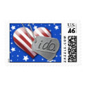 Military Wedding Invitation Postage Stamp by EverAfter Military Wedding Invitation Postage Stamp