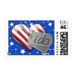 Military Wedding Invitation Postage Stamp