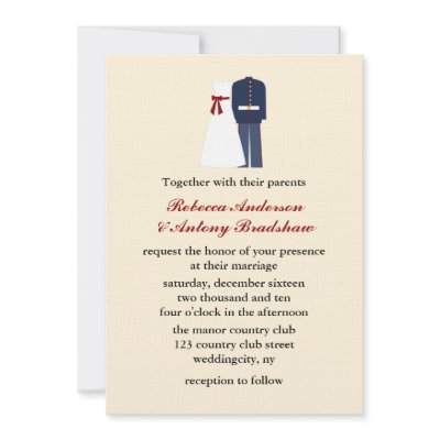 Military Wedding Invitations by militaryloveshop