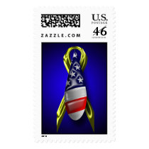Military Wedding Invitations Postage Stamp