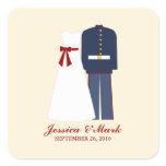 Military Wedding Stickers