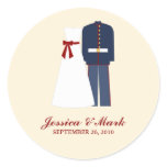 Military Wedding Stickers