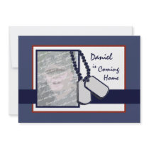 Military Welcome Home Personalized Invite