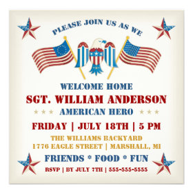 Military Welcome Home Party Invitation
